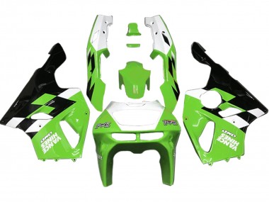 Carénages Moto Kawasaki ZX7R 1996-2003 - Blanc Vert Noir Brillant Abordables