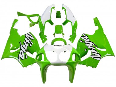 Carénages Moto Kawasaki ZX7R 1996-2003 - Blanc Vert Abordables