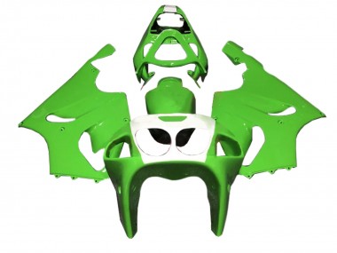 Carénages Moto Kawasaki ZX7R 1996-2003 - Vert Blanc Abordables