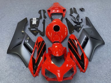 Carénages Moto Honda CBR1000RR 2004-2005 - Gris Rouge Noir Brillant Bande Abordables