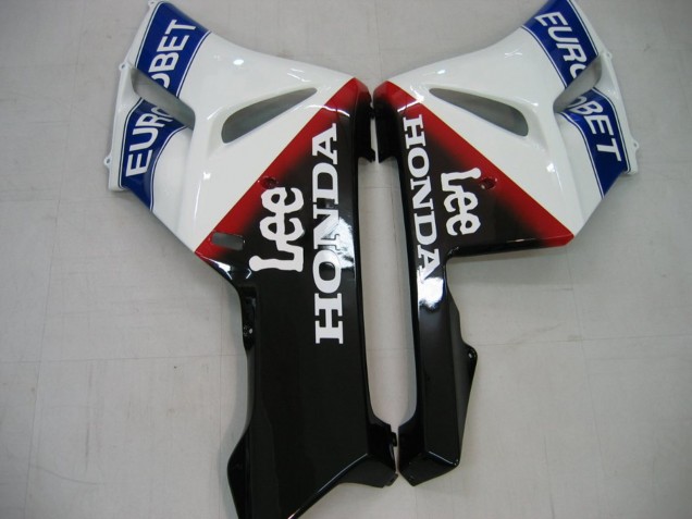 Carénages Moto Honda CBR1000RR 2004-2005 - Blanc Bleu Rouge Noir Brillant Étoile EuroBet Lee