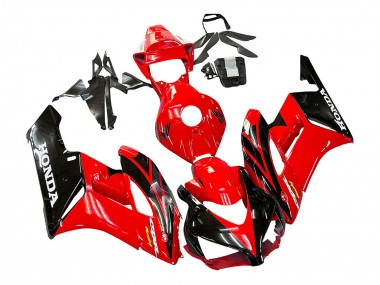 Carénages Moto Honda CBR1000RR 2004-2005 - Rouge Noir Brillant Courses Abordables