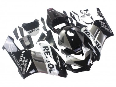 Kits Carénage Moto Honda CBR1000RR 2004-2005 - Argent Blanc Noir Brillant Repsol Abordables