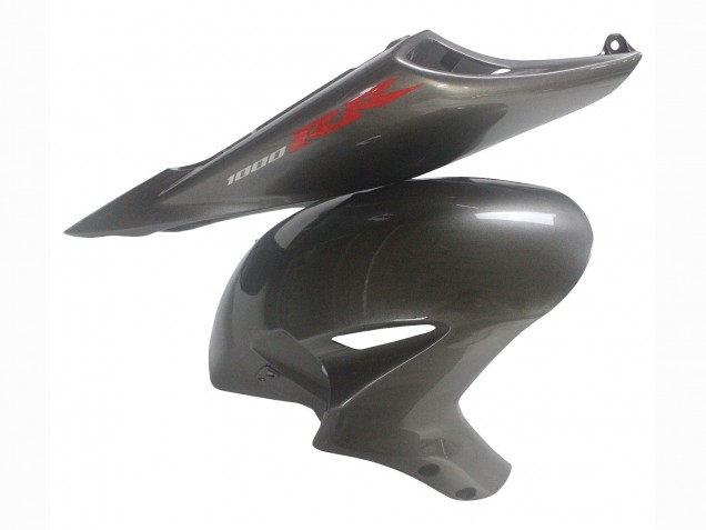 Carénages Moto Honda CBR1000RR 2004-2005 - Gris Brillant Noir Brillant