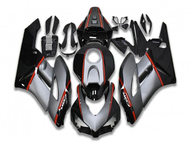 Carénages Moto Honda CBR1000RR 2004-2005 - Gris Rouge Noir Brillant