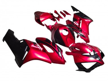 Carénages Moto Honda CBR1000RR 2004-2005 - Rouge Noir Brillant Bande Abordables