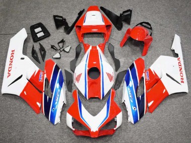 Carénage Moto Honda CBR1000RR 2004-2005 - Blanc Rouge Bleu HRC Abordables