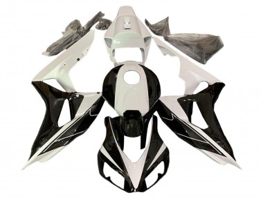 Carénages Moto Honda CBR1000RR 2006-2007 - Blanc Perle Noir Brillant Abordables