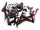 Carénage Moto Honda CBR1000RR 2006-2007 - Noir Brillant Rouge Flamme