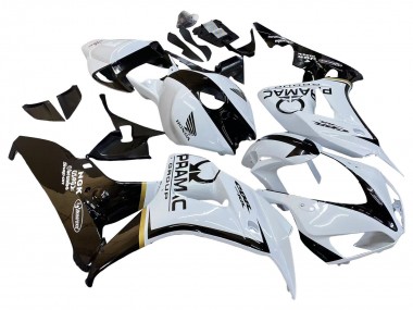 Carénages Moto Honda CBR1000RR 2006-2007 - Blanc Noir Brillant Pramac Abordables
