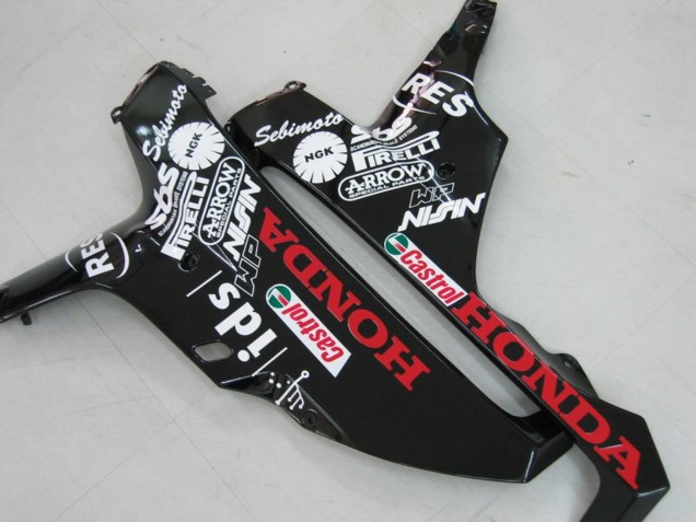 Carénages Moto Honda CBR1000RR 2006-2007 - Blanc Vert Noir Brillant Hannspree 52