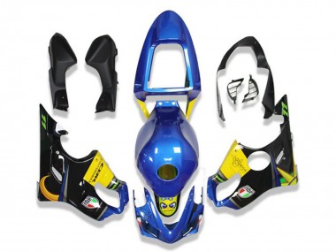 Carénages Moto Honda CBR600 F4i 2001-2003 - Bleu Jaune Noir Brillant Requin Abordables