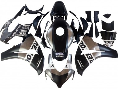Carénages Moto Honda CBR1000RR 2008-2011 - Argent Noir Mat Repsol Abordables