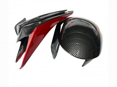 Carénages Moto Honda CBR1000RR 2008-2011 - Noir Fibre de Carbone Rouge Abordables