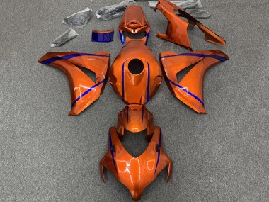 Carénages Moto Honda CBR1000RR 2008-2011 - Orange Bleu Bande Abordables