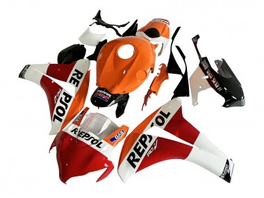 Carénage Moto Honda CBR1000RR 2008-2011 - Orange Blanc Rouge Noir Brillant Repsol HRC Abordables