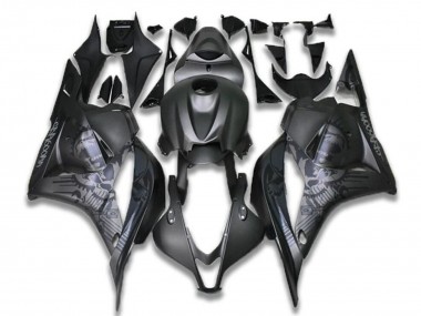 Carénages Moto Honda CBR600RR 2009-2012 - Noir Gris Crâne Abordables