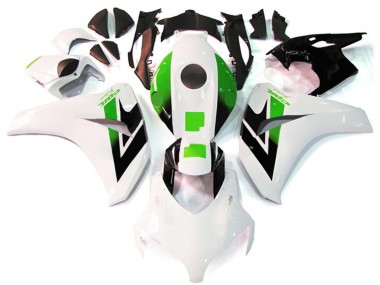 Carénage Moto Honda CBR1000RR 2008-2011 - Blanc Vert Noir Brillant Abordables
