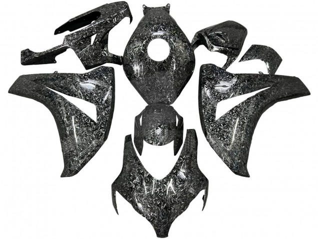 Carénages Moto Honda CBR1000RR 2008-2011 - Noir Fibre de Carbone Forgée