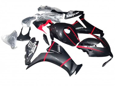 Carénages Moto Honda CBR1000RR 2012-2016 - Noir Fibre de Carbone Rouge Abordables