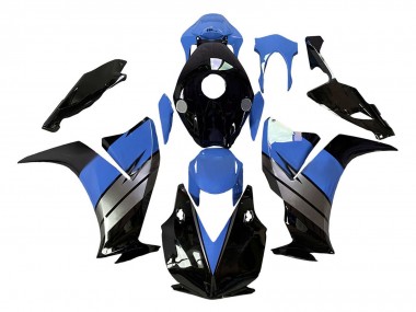 Carénages Moto Honda CBR1000RR 2012-2016 - Bleu Clair Argent Noir Brillant Abordables