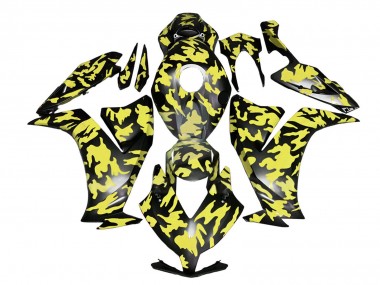 Carénages Moto Honda CBR1000RR 2012-2016 - Jaune Gris Noir Camouflage Abordables