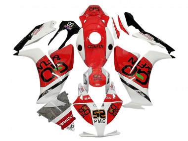 Carénages Moto Honda CBR1000RR 2012-2016 - Blanc Rouge Noir Go Fun Abordables