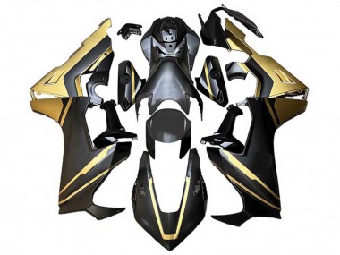 Carénage Moto Honda CBR1000RR 2017-2023 - Or Noir Mat Abordables