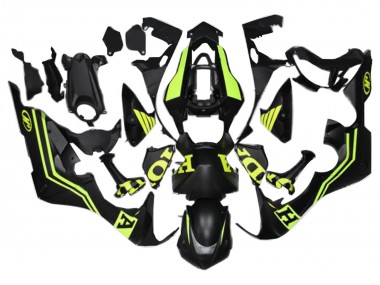 Carénages Moto Honda CBR1000RR 2017-2023 - Noir Mat Jaune Abordables