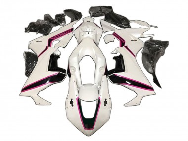Carénage Moto Honda CBR1000RR 2017-2023 - Blanc Rose Noir Brillant Abordables