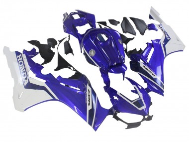 Carénages Moto Honda CBR1000RR 2017-2023 - Blanc Bleu Abordables