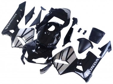 Carénages Moto Honda CBR600RR 2003-2004 - Argent Noir Brillant Abordables