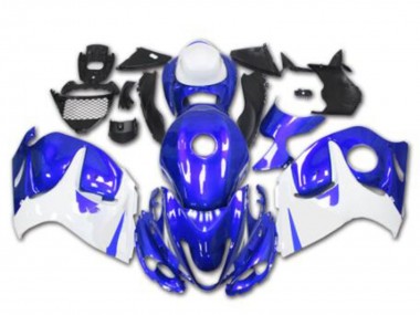 Carénages Moto Suzuki GSXR 1300 Hayabusa 2008-2020 - Bleu Blanc Abordables