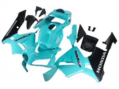 Carénages Moto Honda CBR600RR 2003-2004 - Bleu Clair Noir Abordables