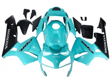 Carénages Moto Honda CBR600RR 2003-2004 - Bleu Clair Noir Abordables