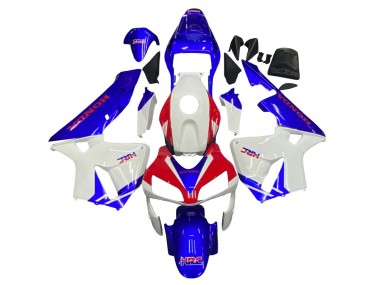 Carénages Moto Honda CBR600RR 2003-2004 - Blanc Bleu Rouge HRC Abordables