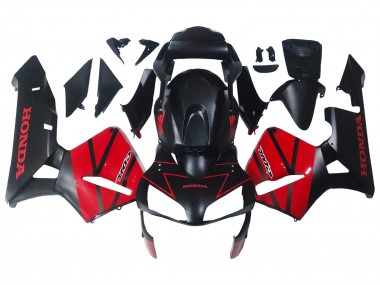 Carénages Moto Honda CBR600RR 2003-2004 - Rouge Noir Brillant Noir Mat Abordables