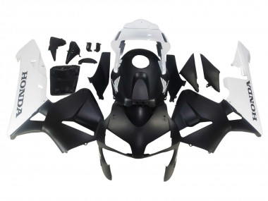 Carénages Moto Honda CBR600RR 2003-2004 - Blanc Noir Mat Abordables