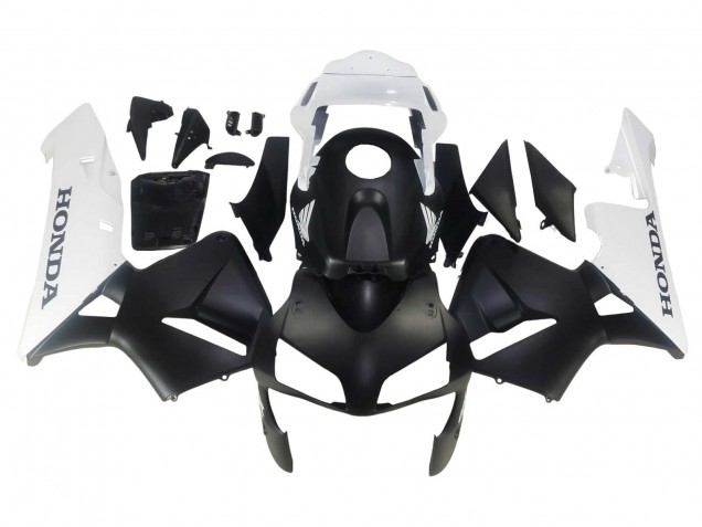 Carénages Moto Honda CBR600RR 2003-2004 - Blanc Noir Mat