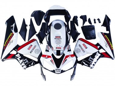 Carénages Moto Honda CBR600RR 2003-2004 - Blanc Rouge Noir Brillant DENSO Rimont Abordables
