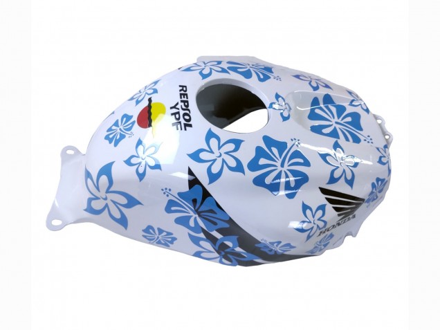 Carénages Moto Honda CBR600RR 2003-2004 - Blanc Bleu Rouge Nastro Azzurro 46