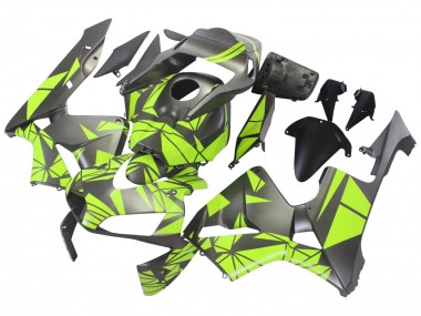 Carénages Moto Honda CBR600RR 2003-2004 - Jaune Noir Mat Abordables