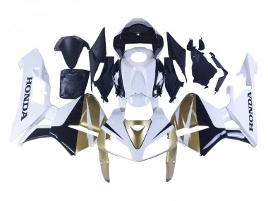 Carénages Moto Honda CBR600RR 2005-2006 - Or Blanc Noir Abordables