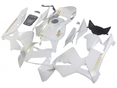 Carénages Moto Honda CBR600RR 2005-2006 - Blanc Or Abordables