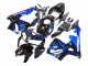 Carénage Moto Honda CBR600RR 2005-2006 - Noir Brillant Bleu Flamme