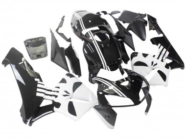 Carénage Moto Honda CBR600RR 2005-2006 - Noir Blanc Abordables