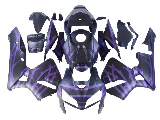Carénages Moto Honda CBR600RR 2005-2006 - Noir Mat Violet