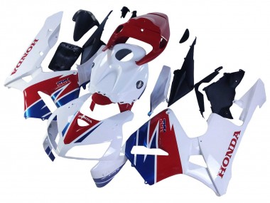 Carénage Moto Honda CBR600RR 2005-2006 - Blanc Rouge Bleu HRC Abordables