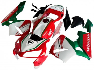 Carénages Moto Honda CBR600RR 2005-2006 - Rouge Blanc Vert Abordables