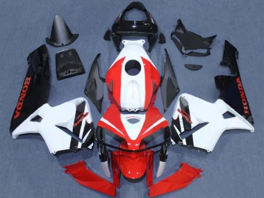 Carénages Moto Honda CBR600RR 2005-2006 - Rouge Blanc Noir Abordables